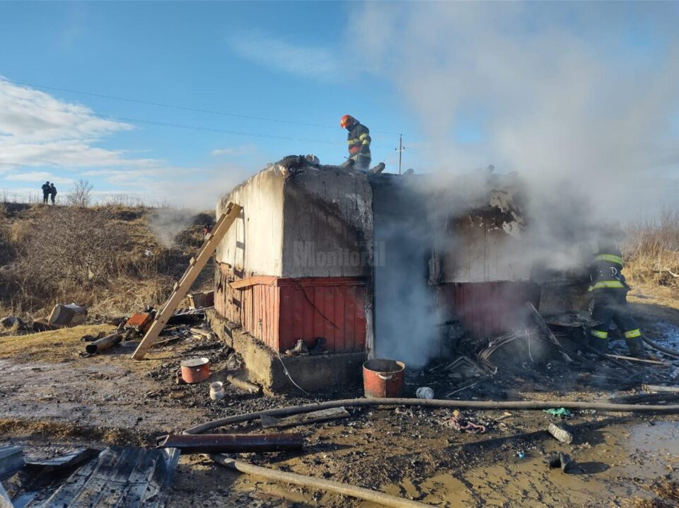 Incendiu la o casă din Gulia