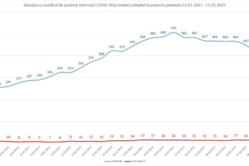 În spitalele din județ mai sunt internați 13 copii și 340 de adulți cu Covid