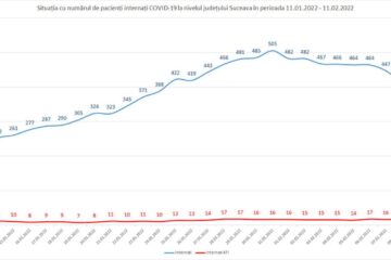 În spitalele din județ mai sunt internați 13 copii și 340 de adulți cu Covid