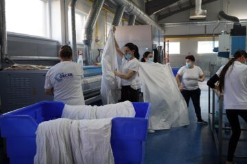 Aici se pot spăla 360 de tone de textile pe lună