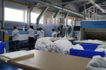 Aici se pot spăla 360 de tone de textile pe lună