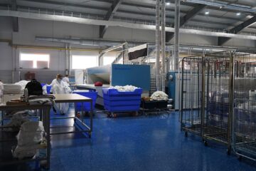Aici se pot spăla 360 de tone de textile pe lună