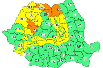 Cod portocaliu de viscol și vânt puternic în zona de munte a județului Suceava