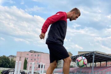Robert Ciobanu a marcat unicul gol al amicalului Bucovina - Șomuz