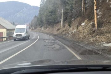 Așa arată DN 17 la Iacobeni