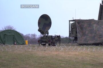 Tabara militară instalată la Botoșani - foto captura Antena 3