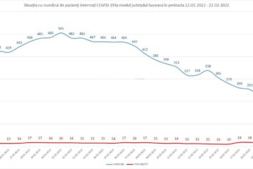 Situația cu numărul de pacienți internați