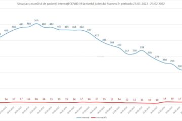 Situația cu numărul de pacienți internați