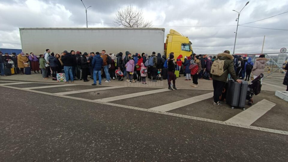 Refugiati la frontiera cu Ucraina
