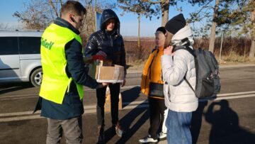 Refugiati la frontiera cu Ucraina