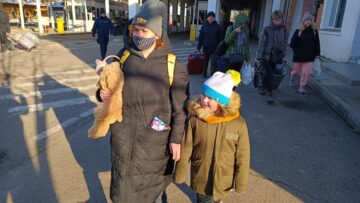Refugiati la frontiera cu Ucraina