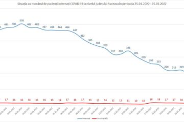 Situația cu numărul de pacienți internați