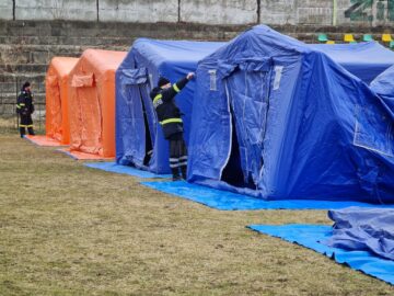 A început montarea celei de-a doua tabere de refugiați la Siret