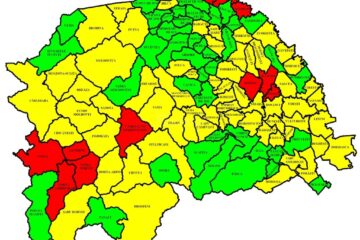 33 de localități sucevene nu au bolnavi de covid și doar 11 mai sunt în scenariul roșu