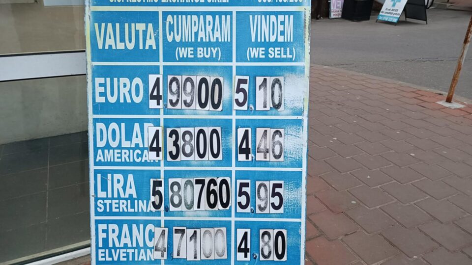 Curs leu euro