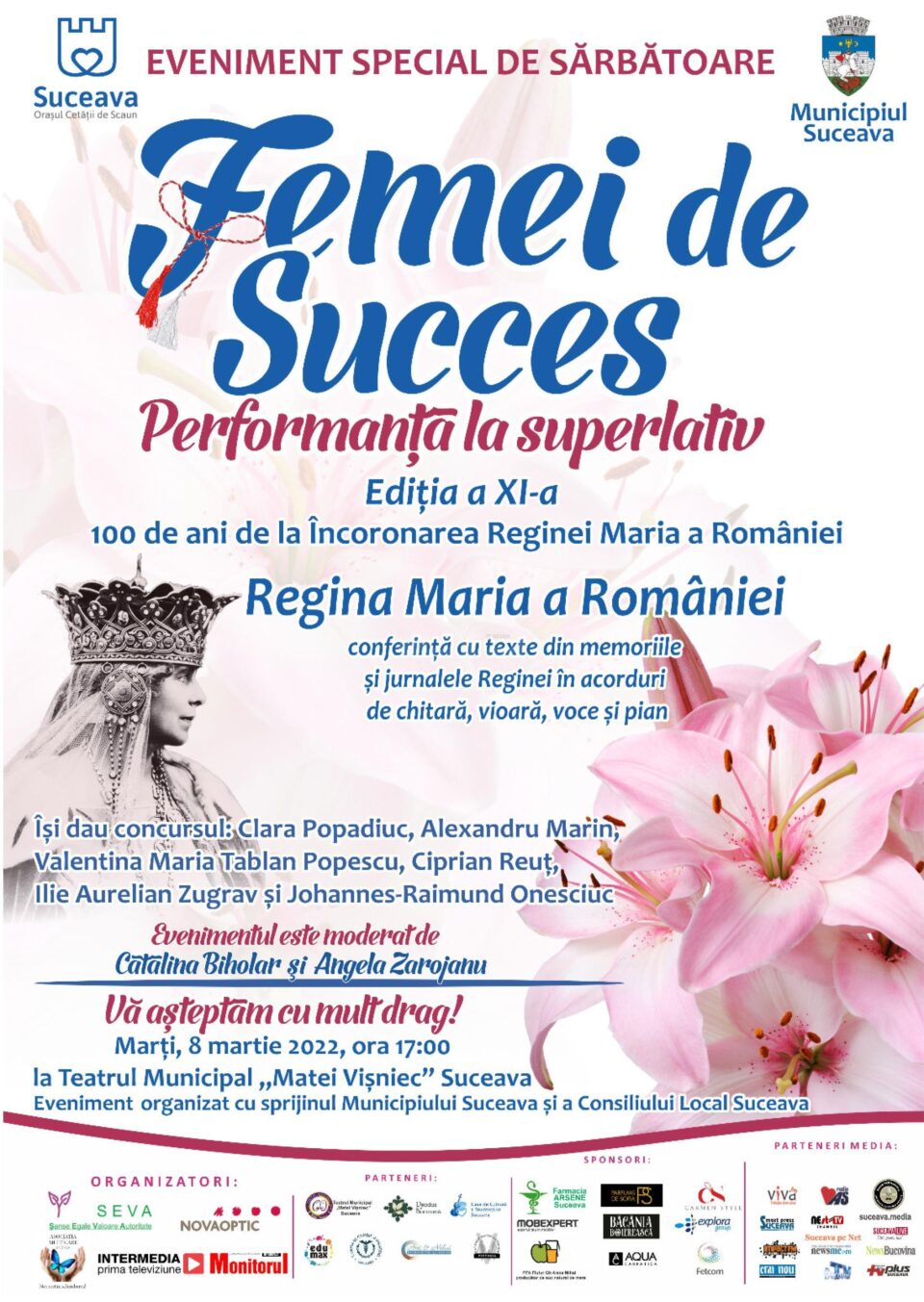 Evenimentul „Femei de succes! Performanță la superlativ!", ediția a XI-a, la Teatrul „Matei Vișniec” Suceava Evenimentul „Femei de succes! Performanță la superlativ!", ediția a XI-a, la Teatrul „Matei Vișniec” Suceava