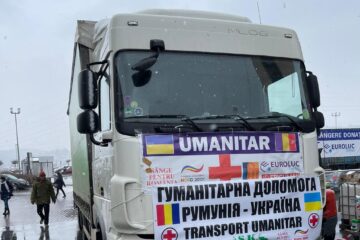 Fundația Umanitară Nord 2001 - Sânge pentru România a trimis la Cernăuți 10 camioane, cu 250 de tone de ajutoare pentru cetățenii Ucrainei