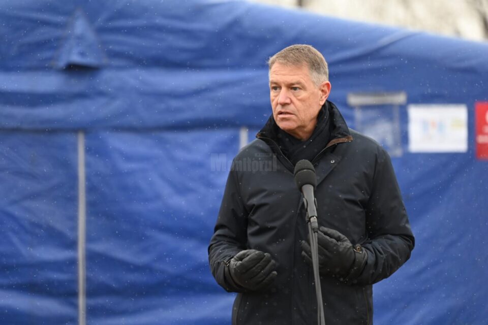 Președintele României, Klaus Iohannis, aflat în vizită de lucru la Siret