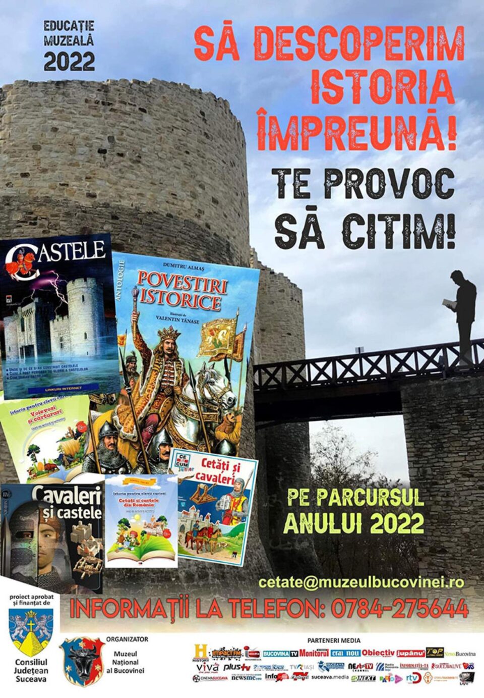 Proiectul educațional „Să descoperim istoria împreună! Te provoc să citim!”, la Cetatea de Scaun a Sucevei