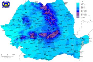 Temperaturi de până la -18 grade Celsius, la jumătățea lunii martie