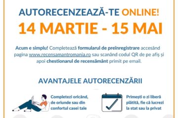Luni începe autorecenzarea, prima etapă de colectare a datelor de la populație pentru Recensământul Populației și Locuințelor