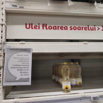 Sucevenii au golit multe dintre rafturile cu ulei din magazine