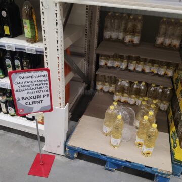 La Auchan, duminică la prânz, limitarea a fost impusă pentru mai multe produse