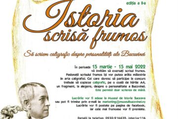 „Istoria scrisă frumos. Să scriem caligrafic despre personalități ale Bucovinei”, proiect de educație muzeală la Muzeul Național al Bucovinei