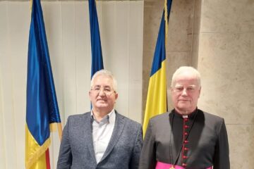 Primarul Ion Lungu, cu reprezentanții Bisericii Anglicane, veniți cu ajutoare umanitare pentru ucraineni