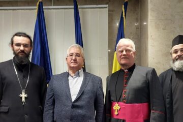 Primarul Ion Lungu, cu reprezentanții Bisericii Anglicane, veniți cu ajutoare umanitare pentru ucraineni