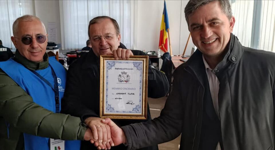 Gheorghe Flutur a primit titlul de membru de onoare al Asociației Românilor din Italia