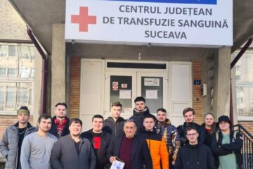 Elevi de la Colegiul Tehnic „Mihai Băcescu” din Fălticeni au donat sânge în trei campanii, de la începutul anului școlar