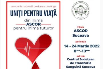 „Uniți pentru viață - Din inima ASCOR, pentru inima tuturor!”, campanie de donare de sânge