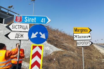 Au apărut indicatoare rutiere în limba ucraineană