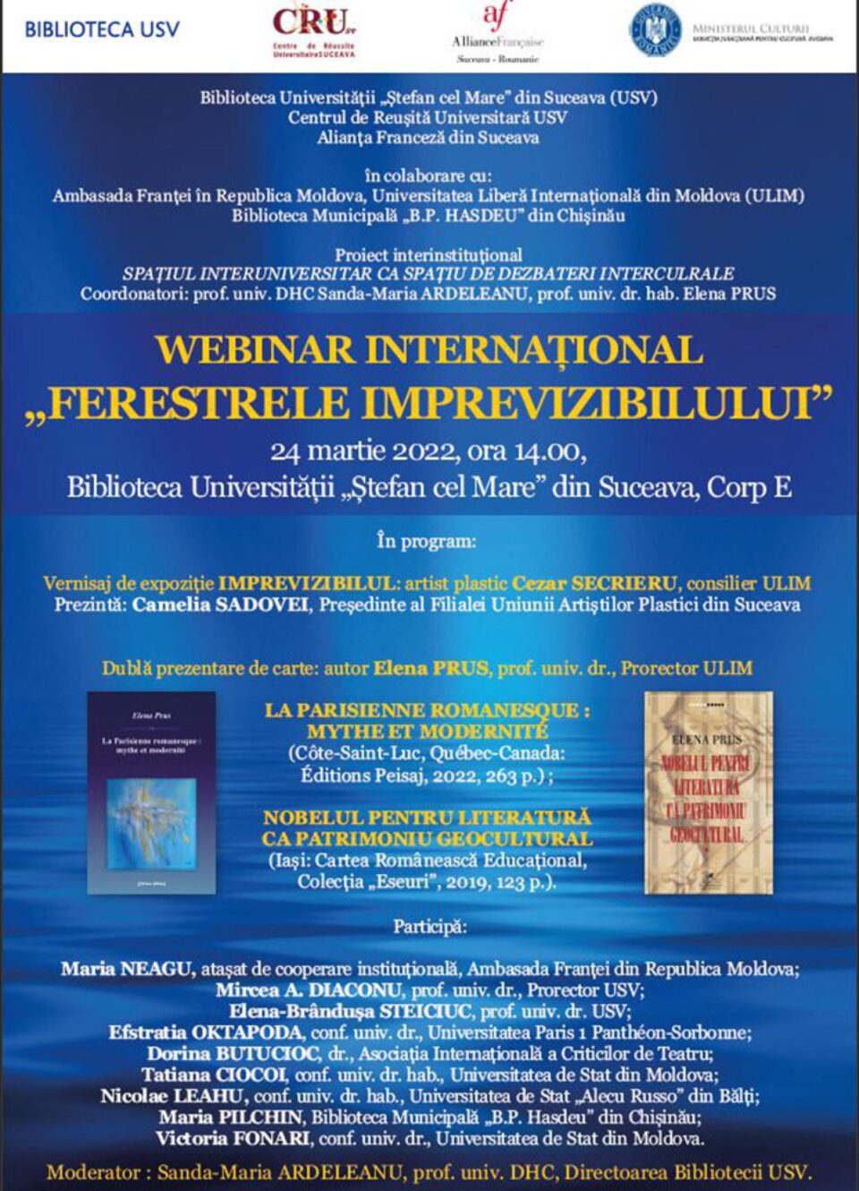 Conferința internațională „Ferestrele imprevizibilului”, astăzi, la USV