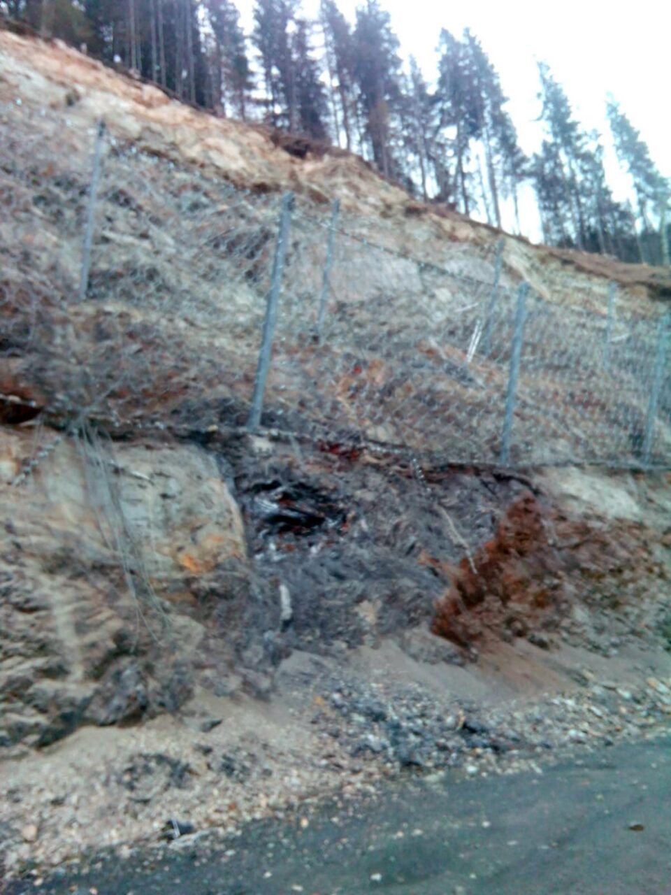 Stabilizarea versantului la Holda