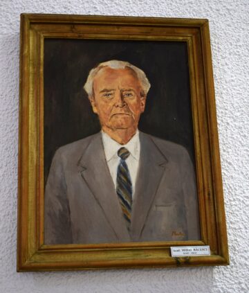 Academician Mihai Băcescu - pictură de Radu Orac