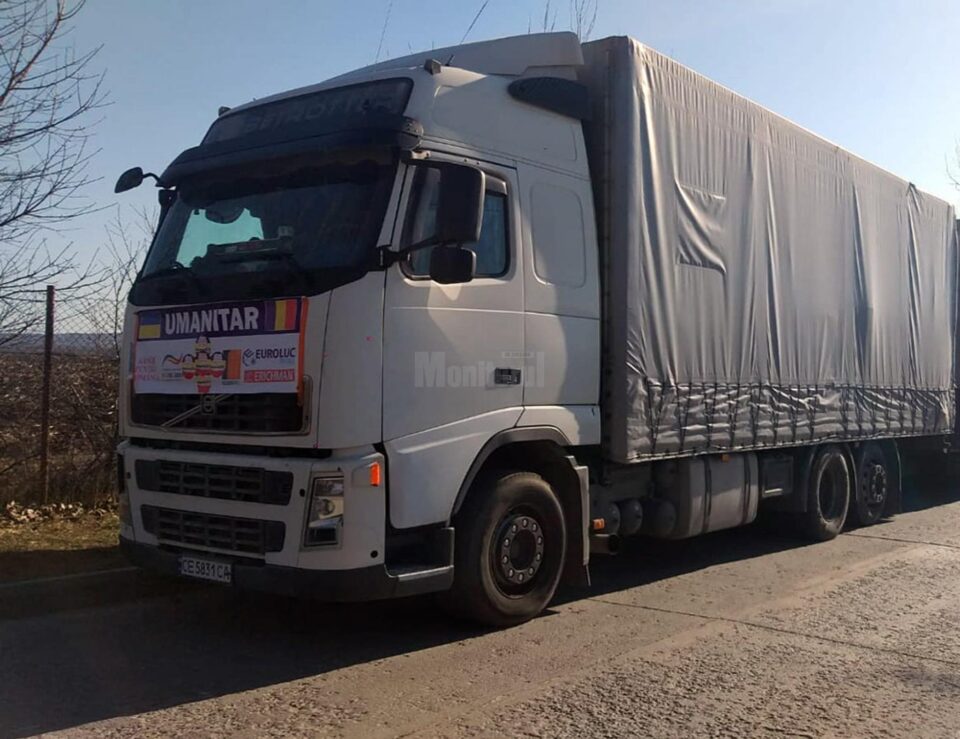 Primul transport cu alimente din partea Sucevei a plecat spre Cernăuți