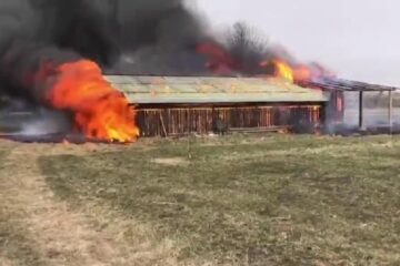 Incendiu hală lemn Horodnic
