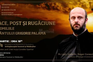 Pr. lect. univ. dr. Roger Coresciuc va susține azi conferința online „Pace, post și rugăciune în omiliile Sfântului Grigorie Palama”