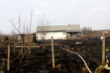 Un incendiu de vegetație s-a extins la o anexă și a pus în pericol o casă
