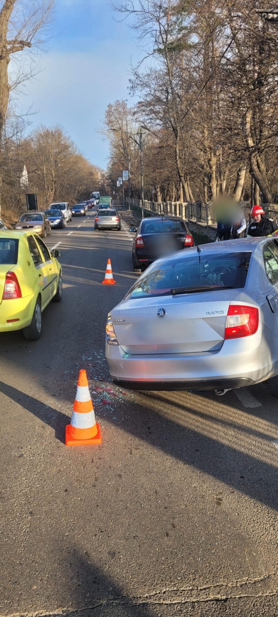 Accident rutier în zona Cetății de Scaun