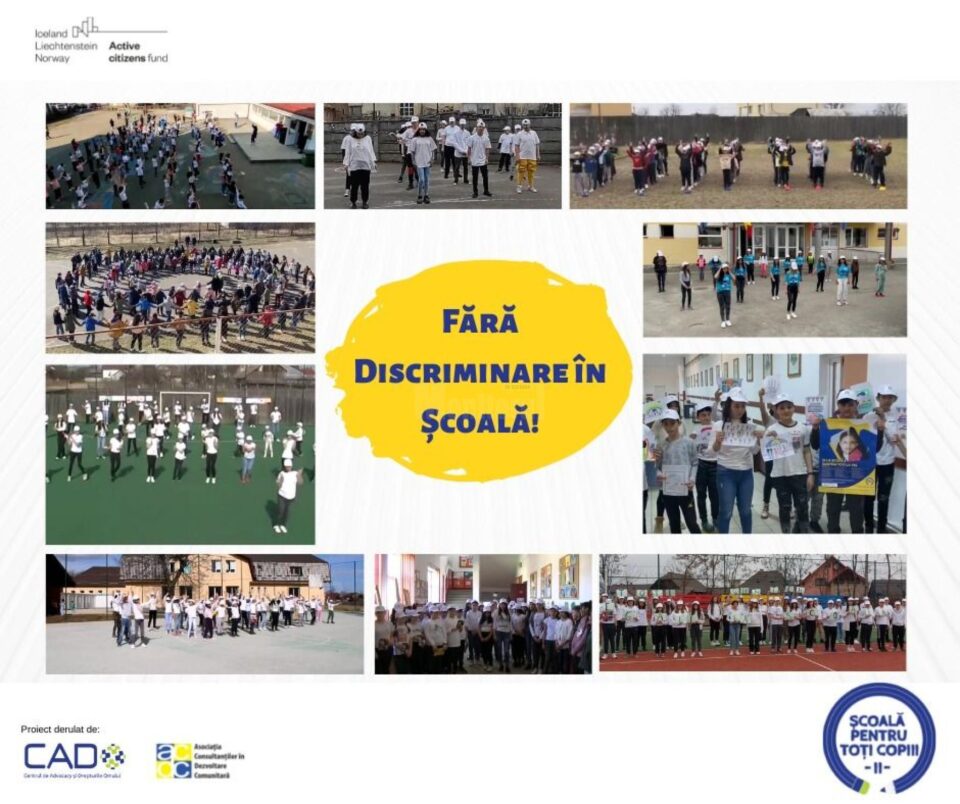 Peste 500 de elevi suceveni au participat la un Flash Mob, în cadrul proiectului „Școala pentru toți copiii!”