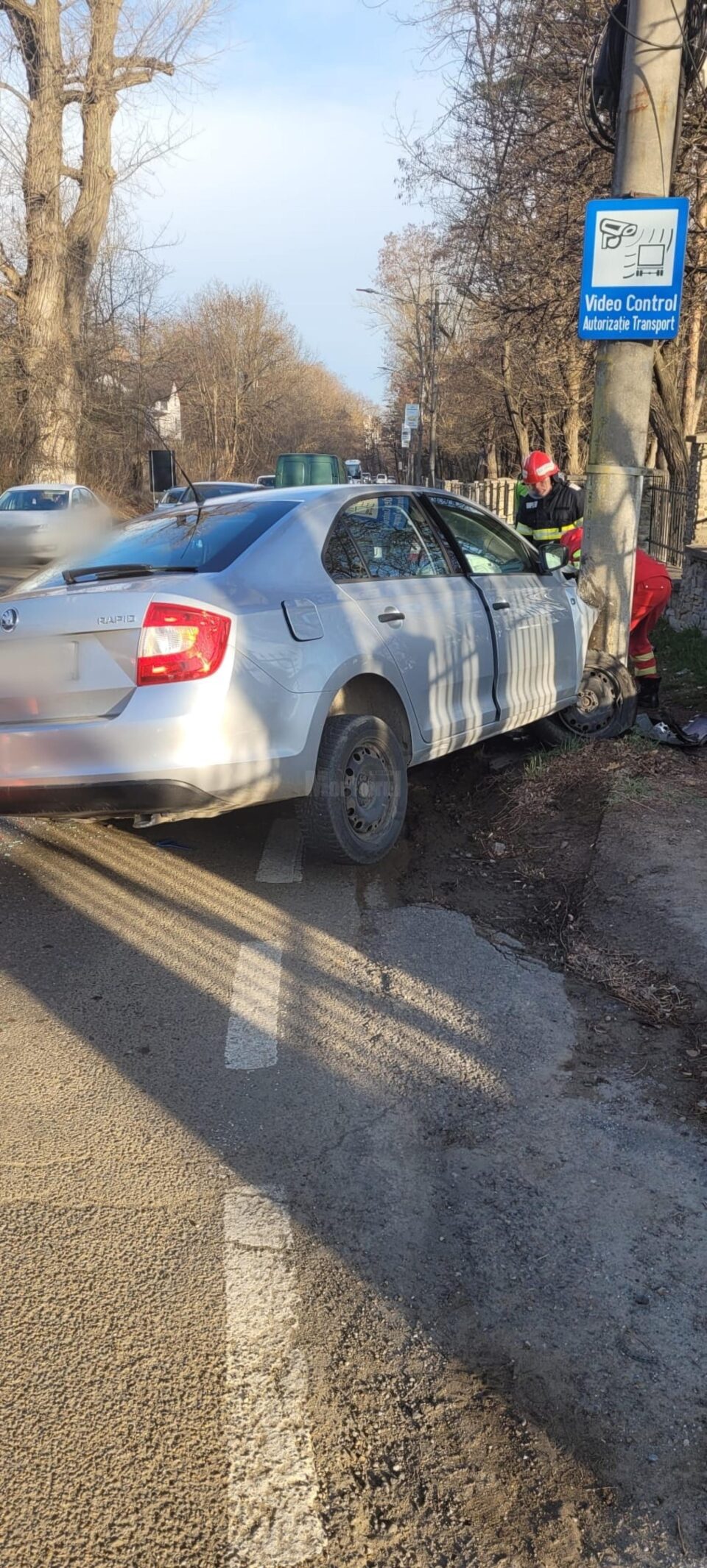 Accident rutier în zona Cetății de Scaun