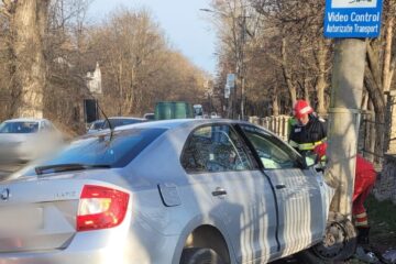 Accident rutier în zona Cetății de Scaun