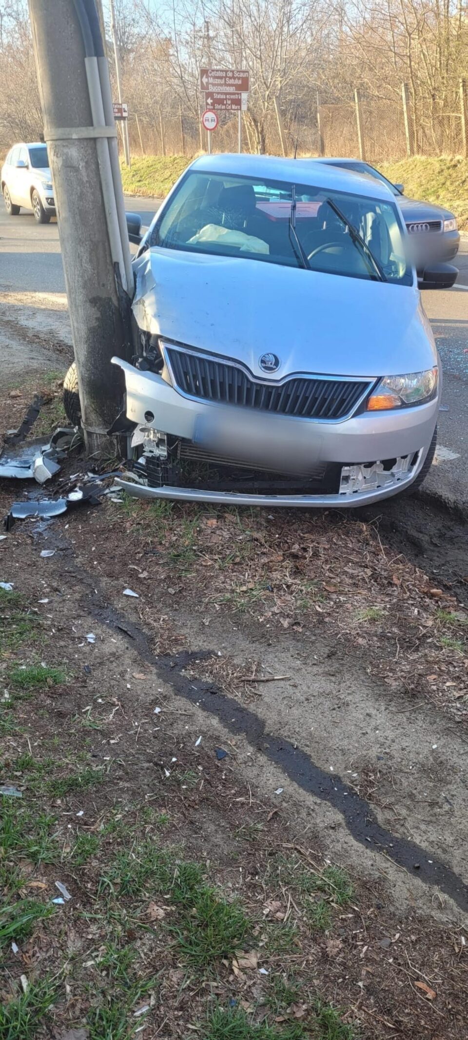 Accident rutier în zona Cetății de Scaun