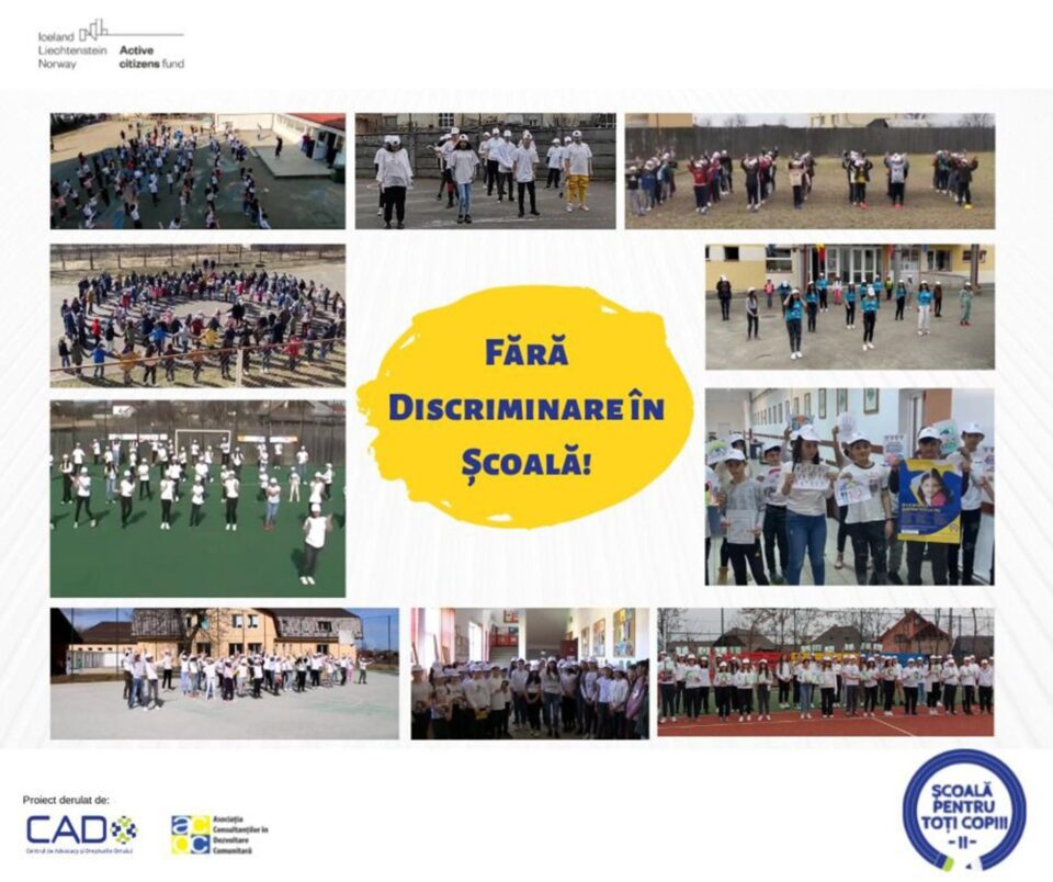 Peste 500 de elevi suceveni au participat la un Flash Mob, în cadrul proiectului „Școala pentru toți copiii!”