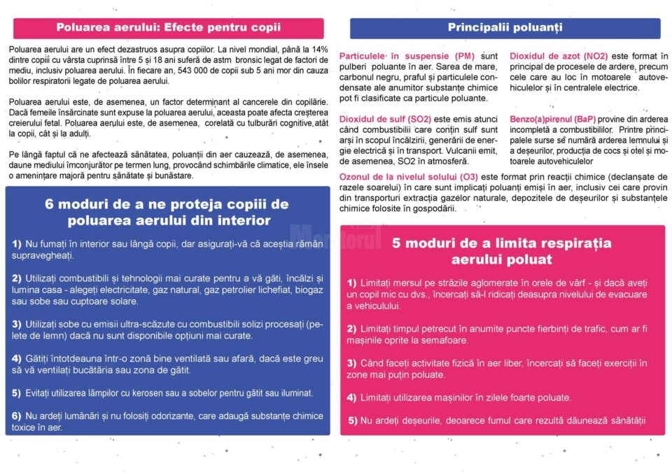 Campanie DSP pentru protejarea mediului și un mod de viață sănătos, cu limitarea poluării