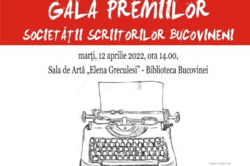 Gala Premiilor Societății Scriitorilor Bucovineni, marți, la Biblioteca Bucovinei