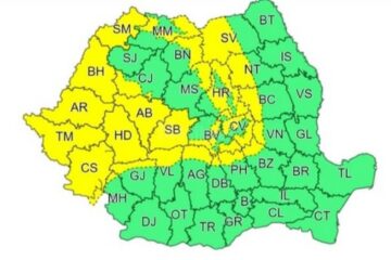 Avertizare meteo de intensificări ale vântului și răcire accentuată a vremii